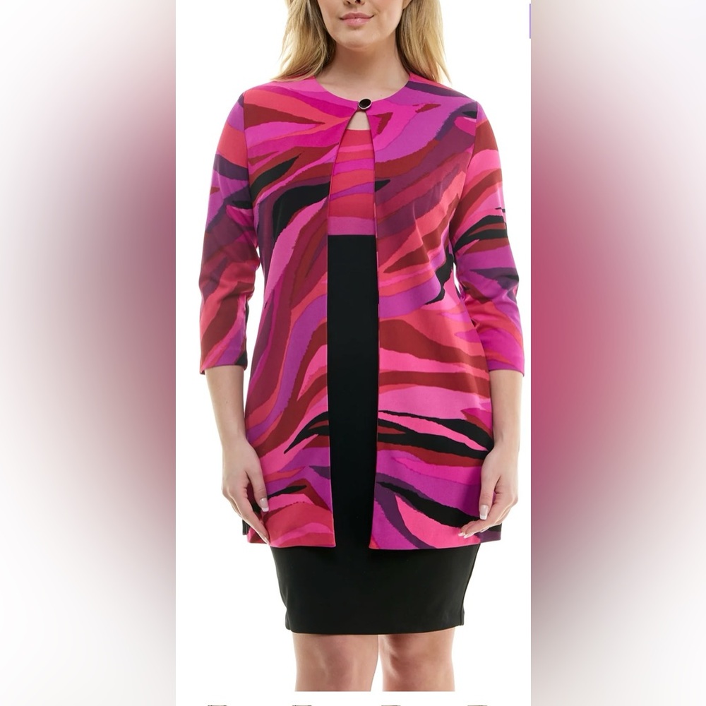 Danny & Nicole Tunic Jacket & Dress Size 14
